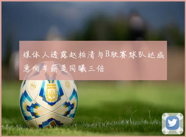 媒体人透露赵柏清与B联赛球队达成意向年薪是同曦三倍